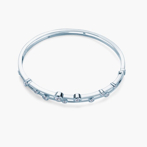 Bransoletka SAVICKI: białe złoto, diamenty